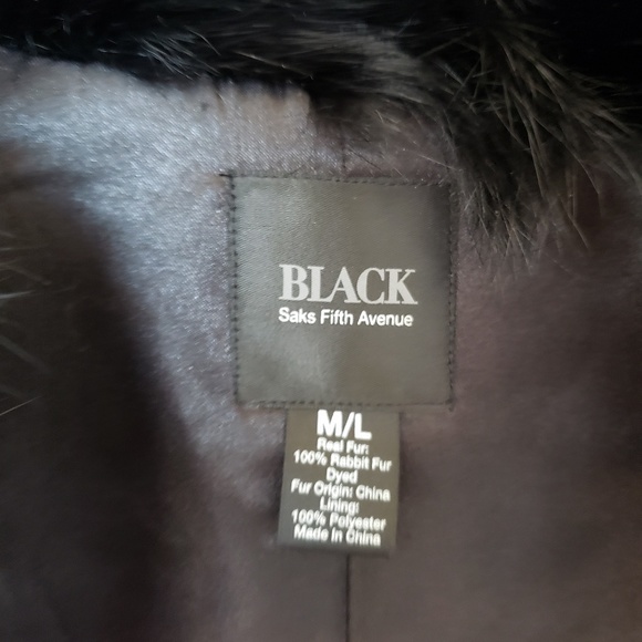 Saks Fifth Avenue Fur Vest - Picture 2 of 4